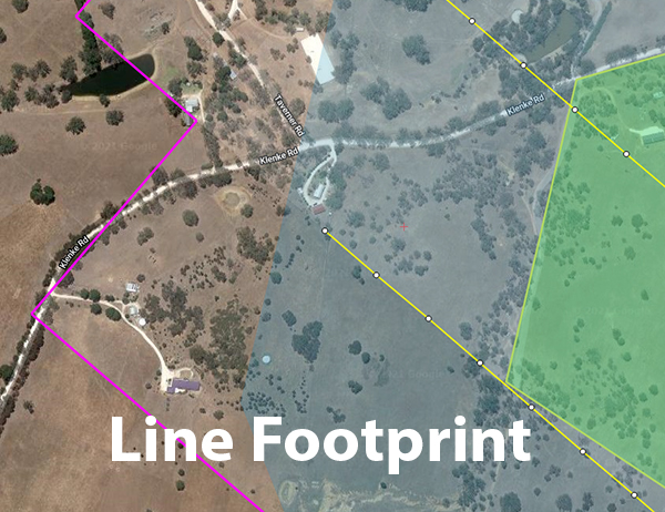 show-line-footprint-aerial-mapping